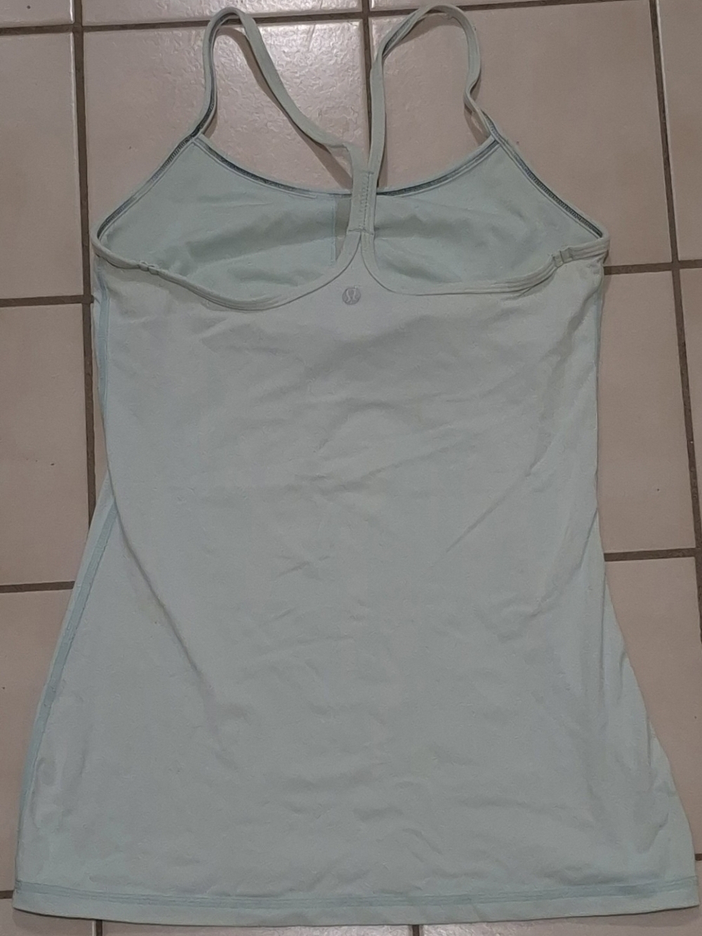 Lululemon Power Y Tank *Luon Aquamarine Size 6 - Picture 2 of 3